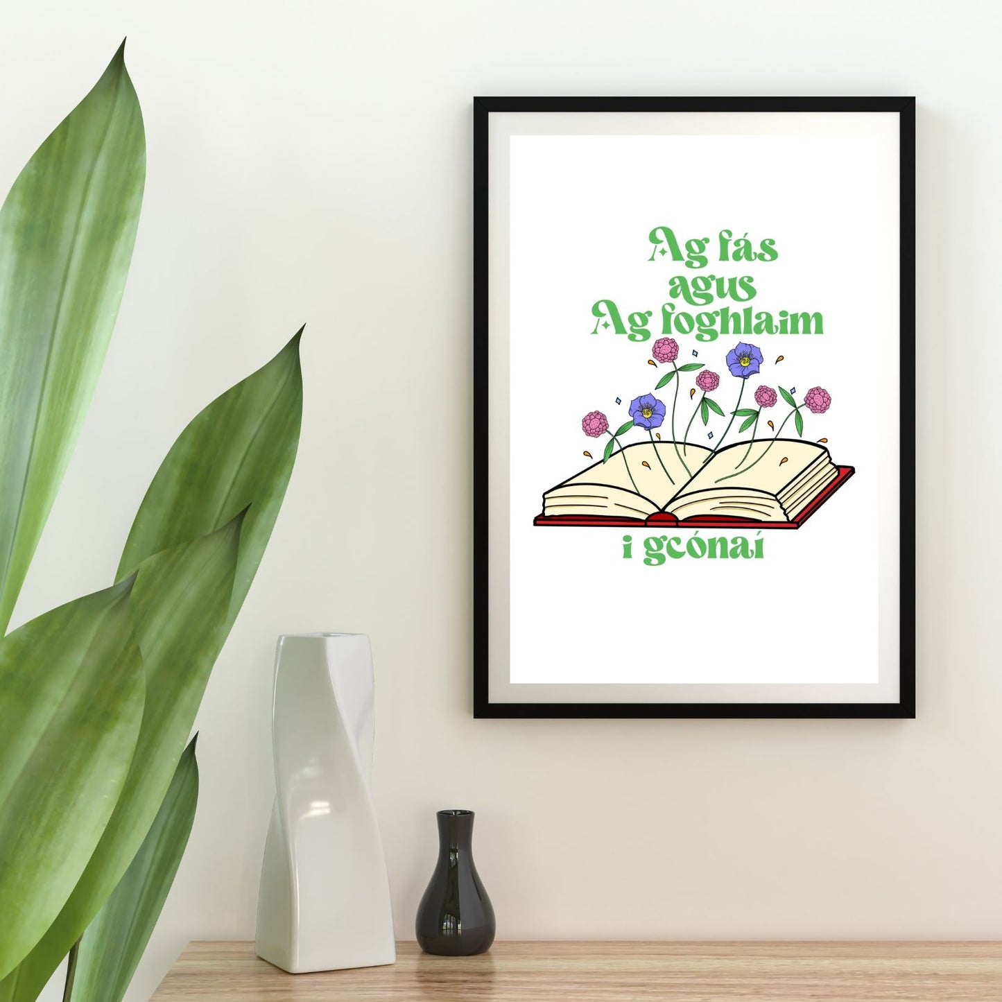 Ag fás agus ag foghlaim print