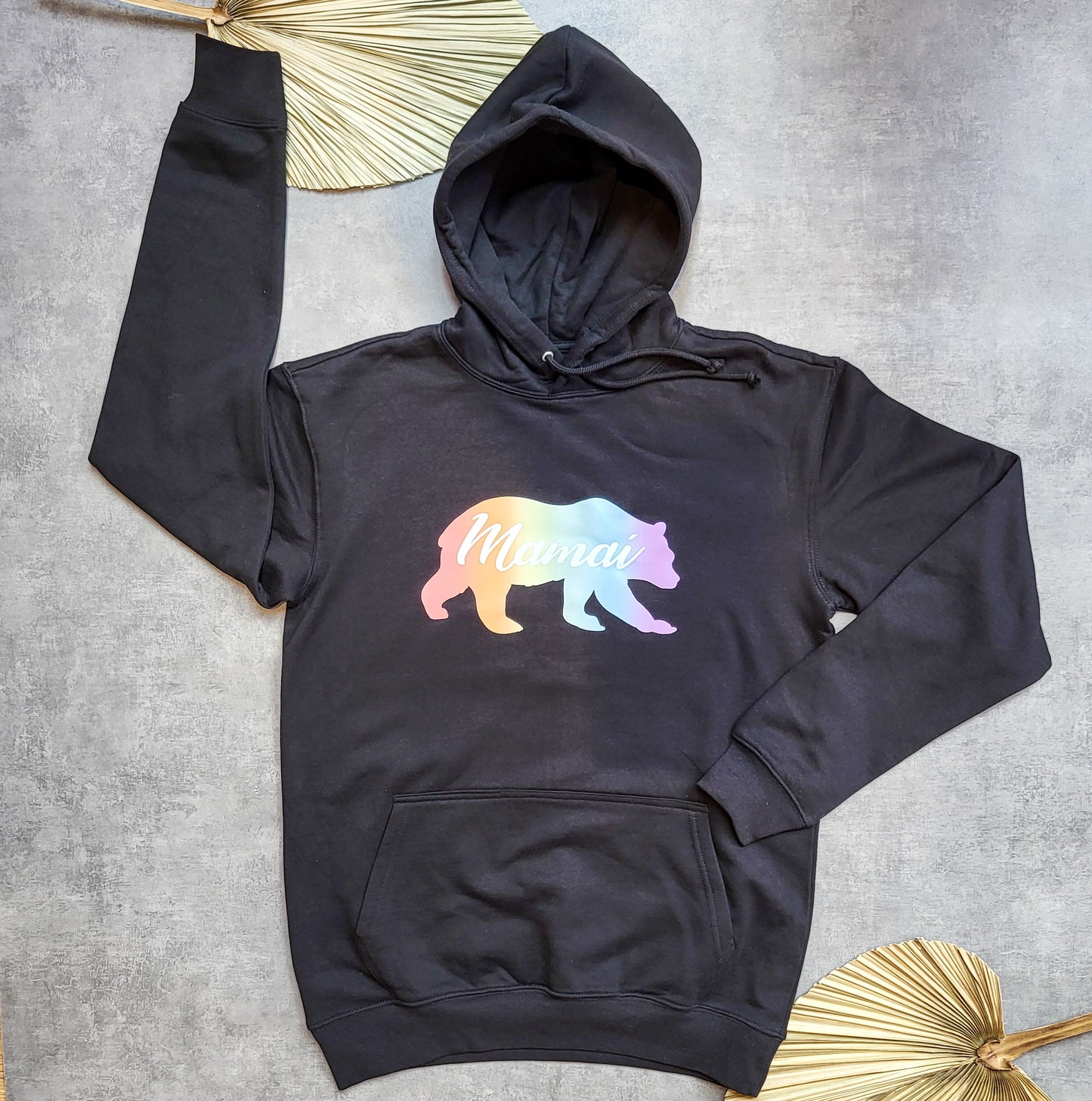 Rainbow Mamaí béar hoodie