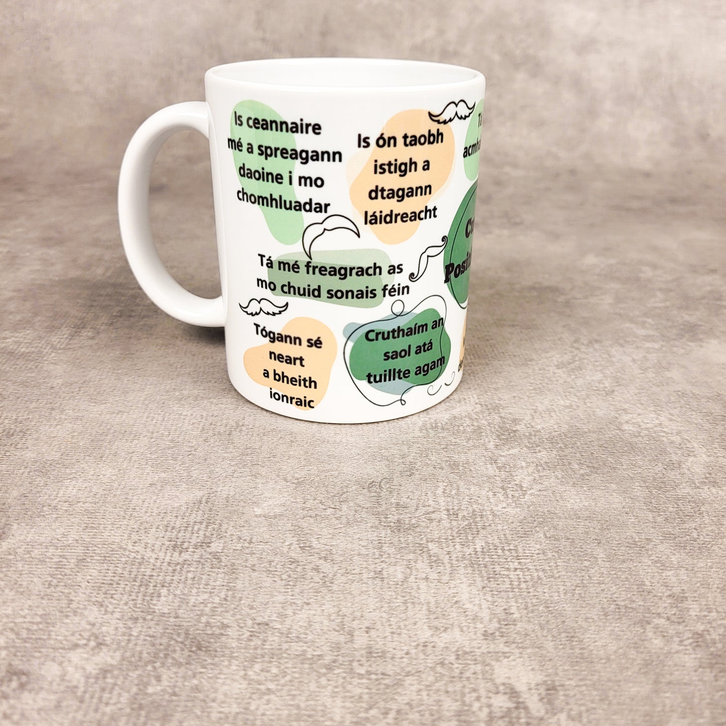 Cupán positivit-tae(green) mug
