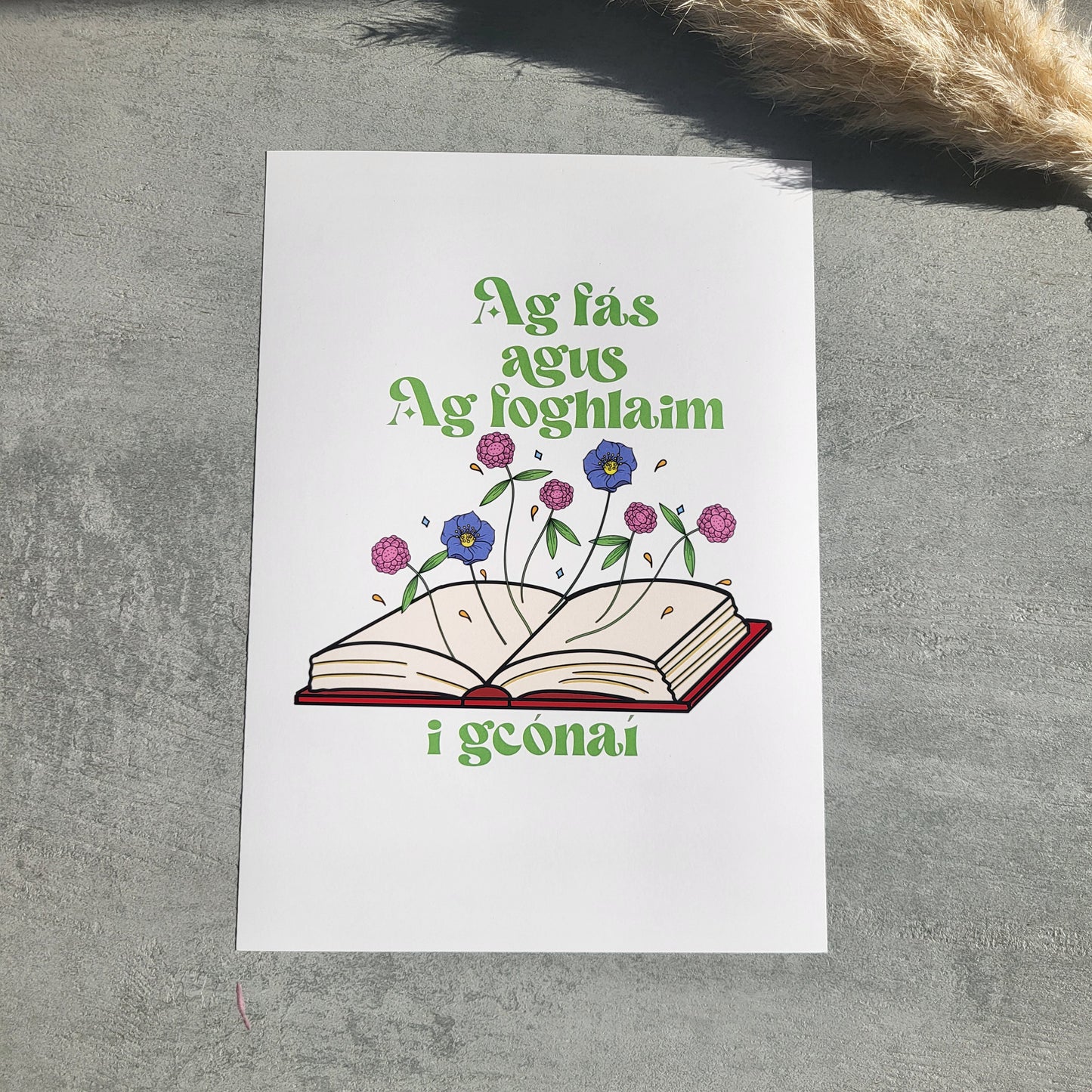 Ag fás agus ag foghlaim print