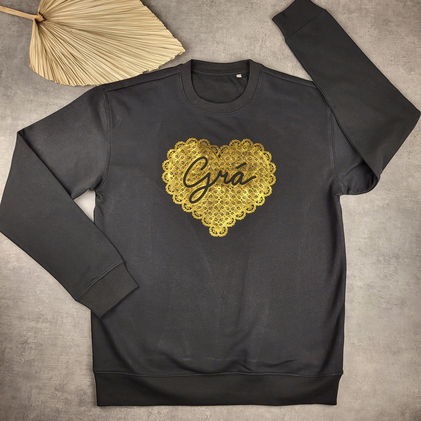 Metallic gold grá jumper