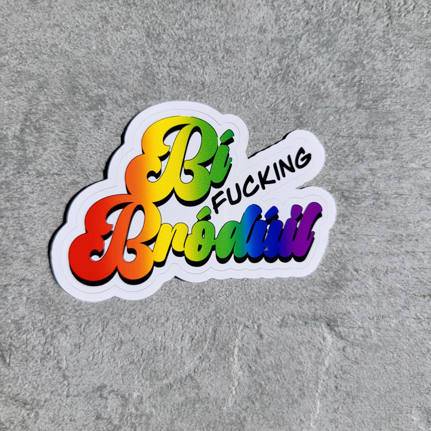 Bródúil sticker