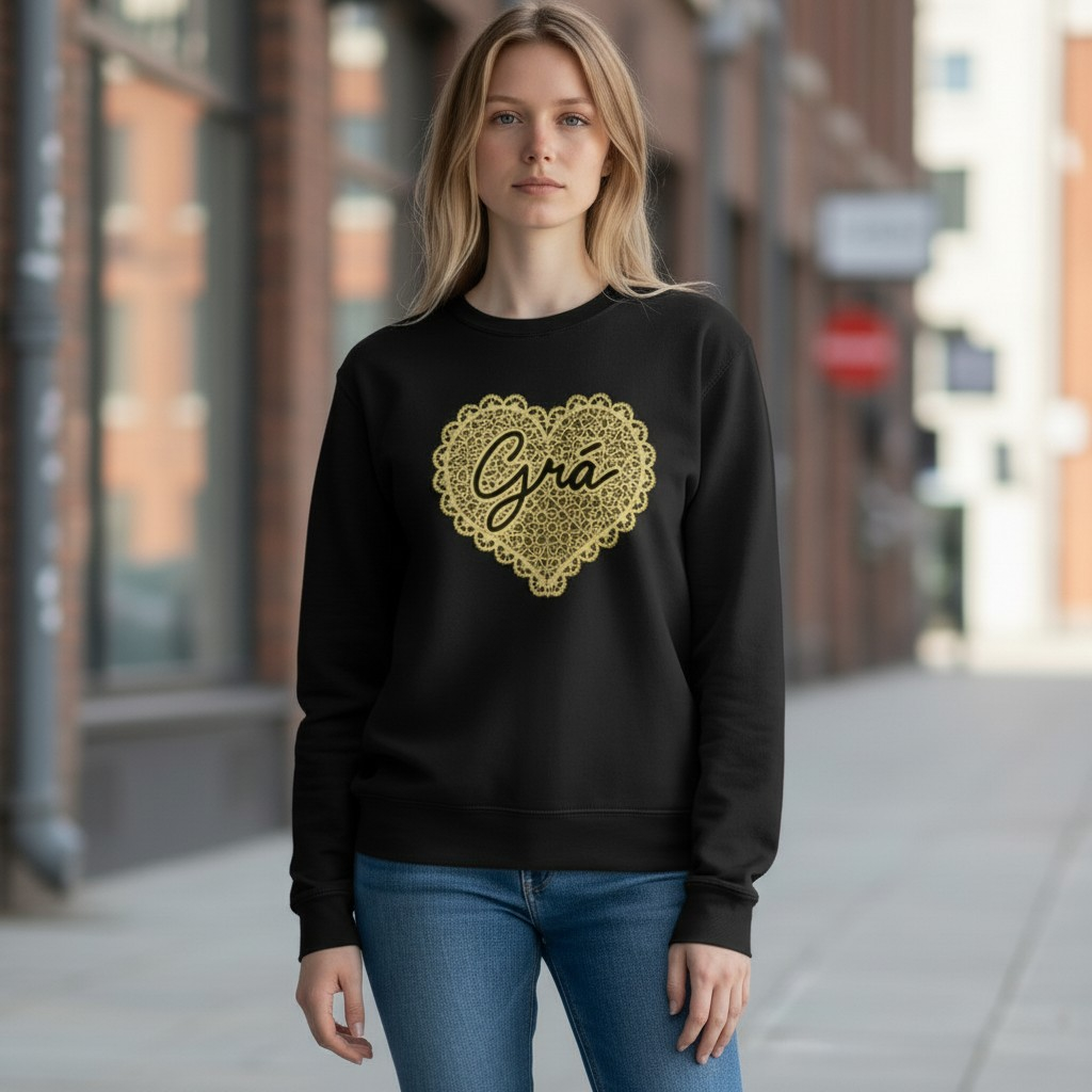 Metallic gold grá jumper
