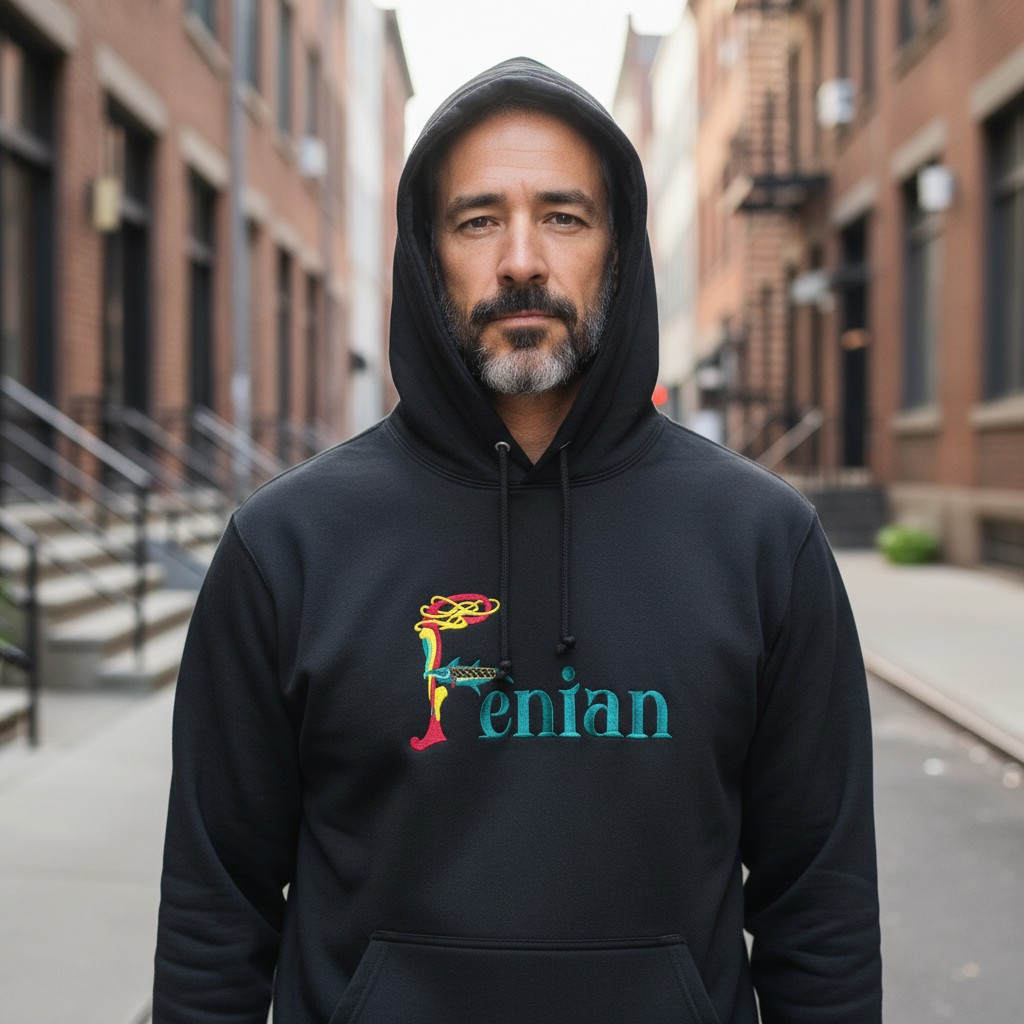 Fenian Embroidered Hoodie
