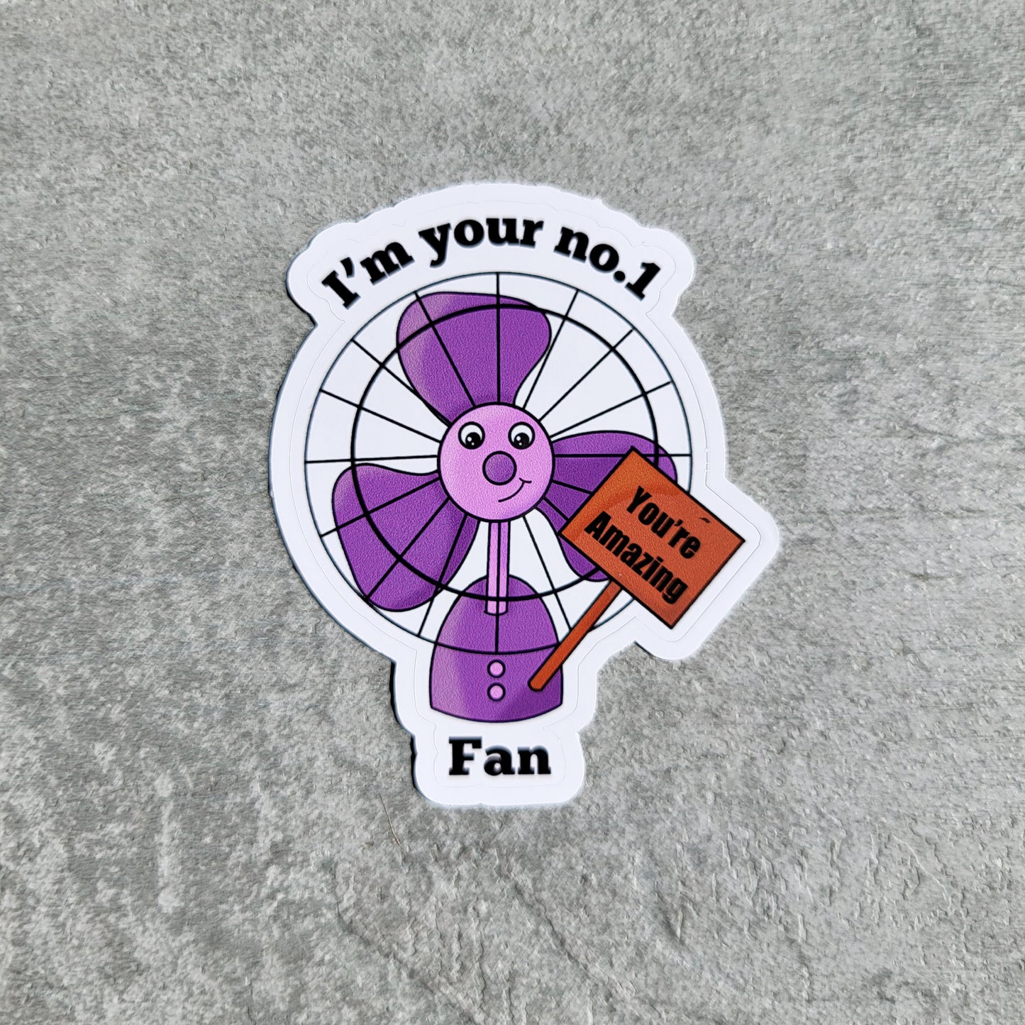 Biggest fan sticker