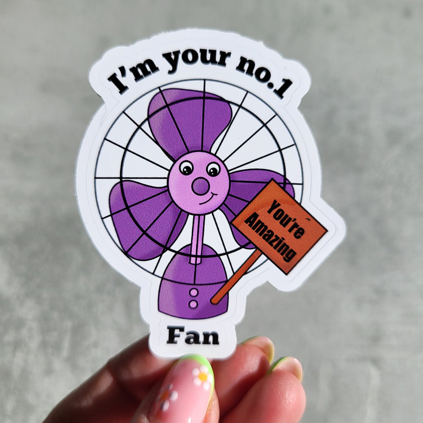 Biggest fan sticker