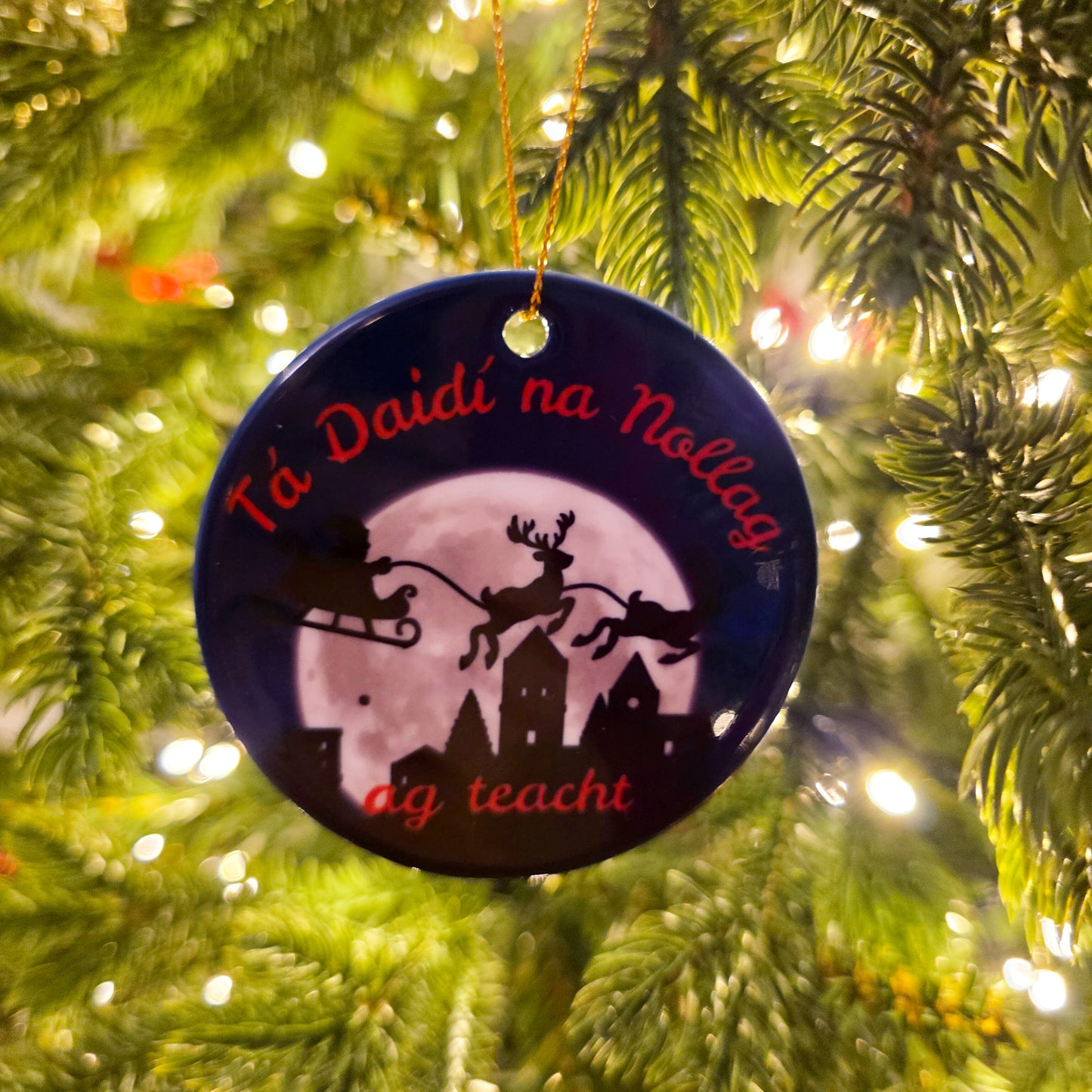 Daidí na Nollag ag teacht decoration