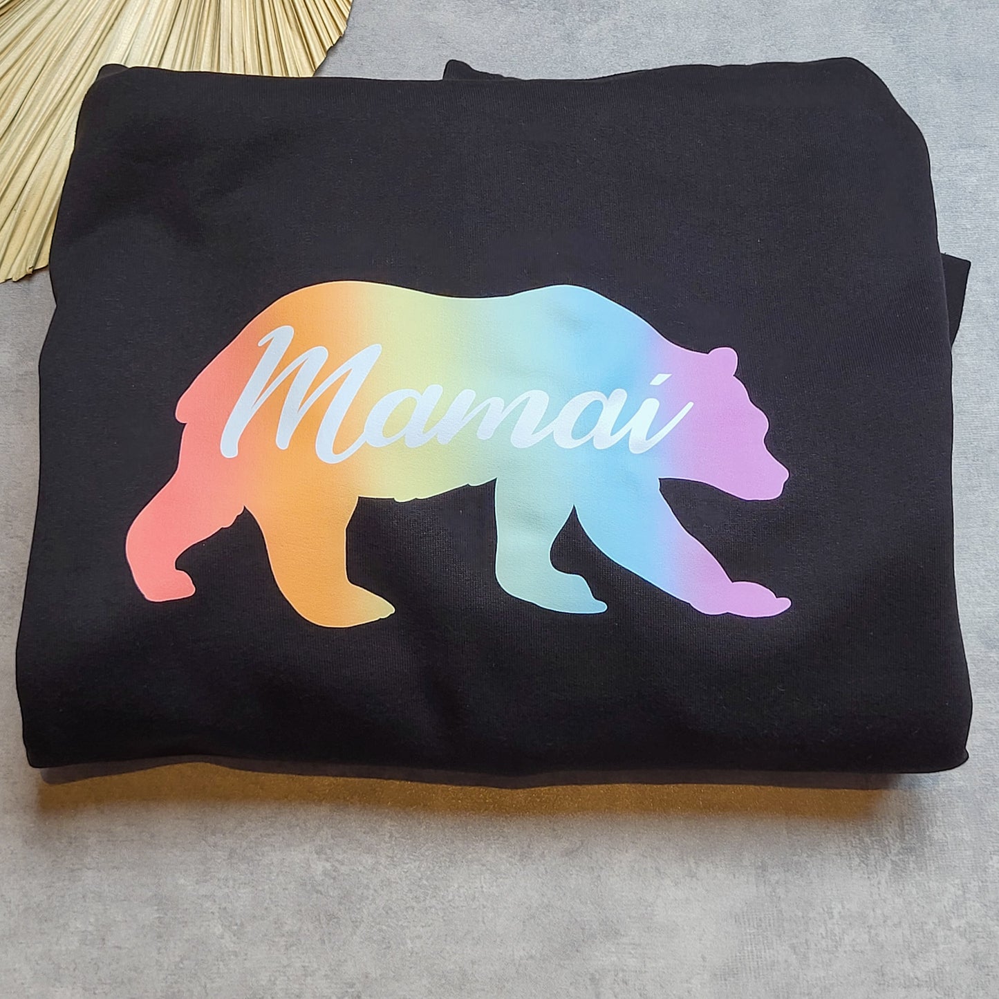 Rainbow Mamaí béar hoodie