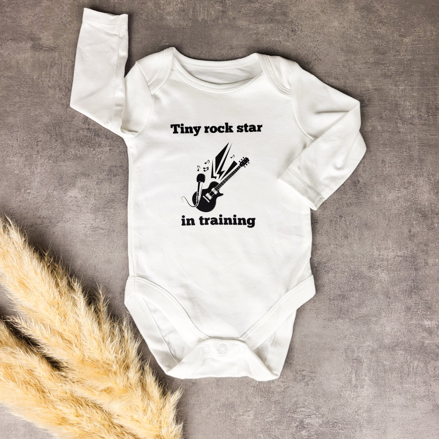 Mini Rockstair in training Baby Onsie