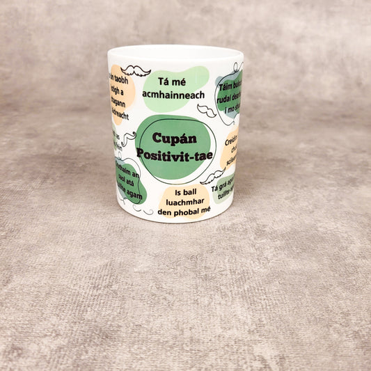 Cupán positivit-tae(green) mug