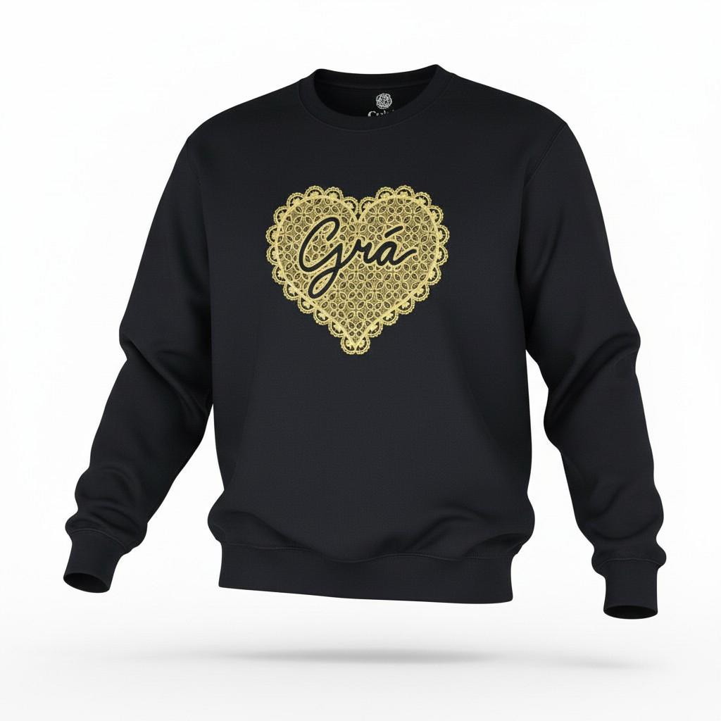 Metallic gold grá jumper