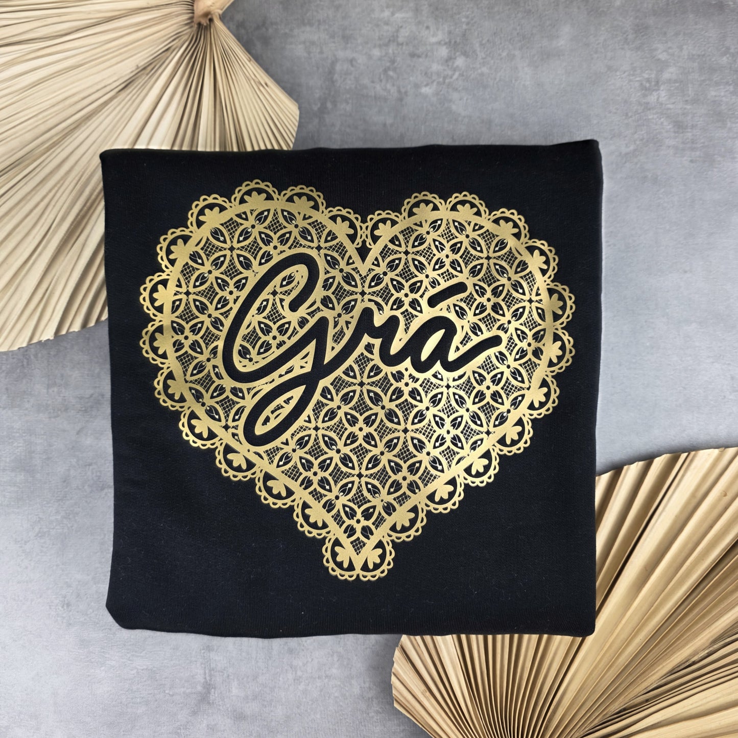 Metallic gold grá jumper