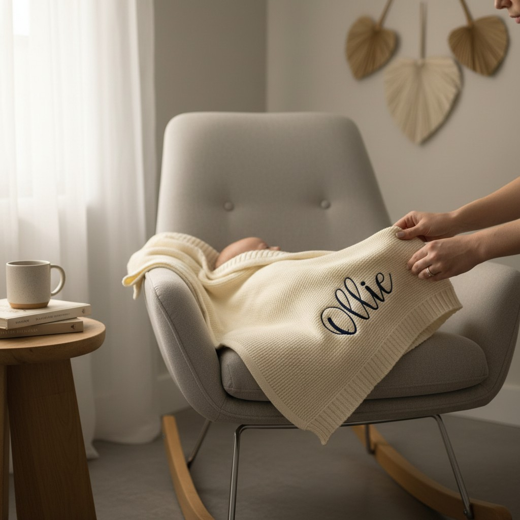 Personalised baby blanket