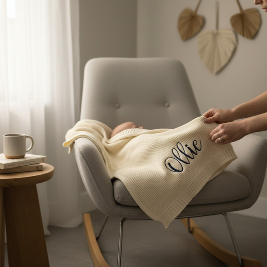 Personalised baby blanket