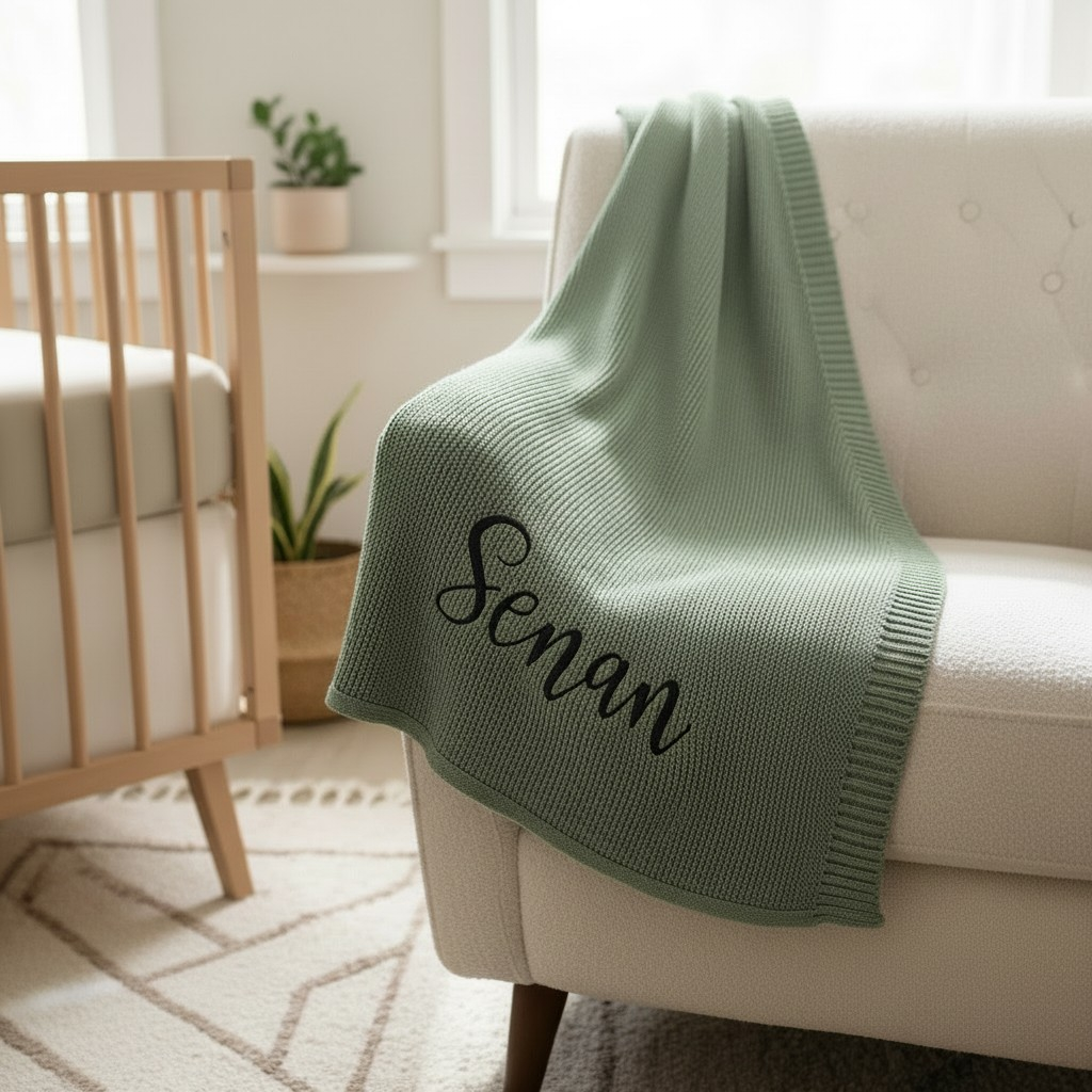 Personalised baby blanket