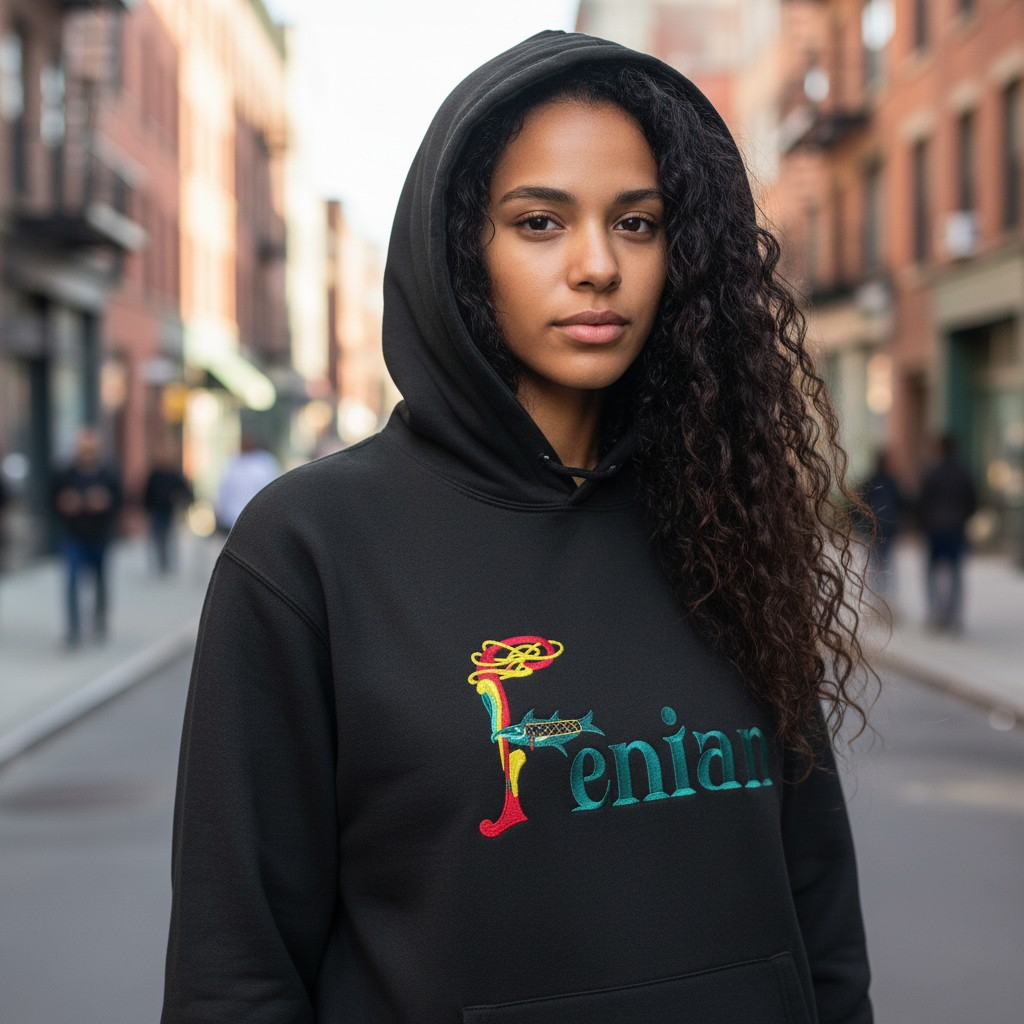 Fenian Embroidered Hoodie